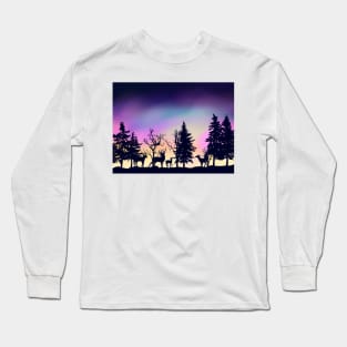 deer in forest Long Sleeve T-Shirt